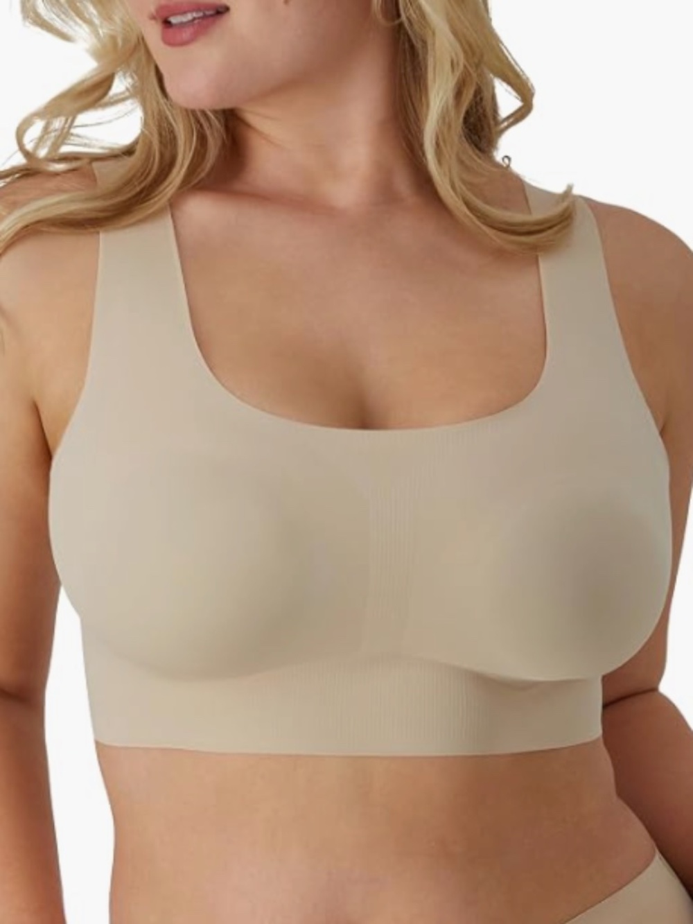 Bali Women's Comfort Revolution EasyLite Wireless Bra Nude Size L 12201